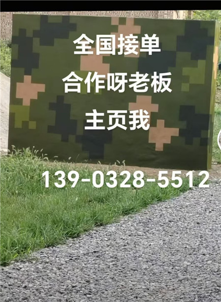 来宾专业迷彩漆施工：围墙防护数码漆